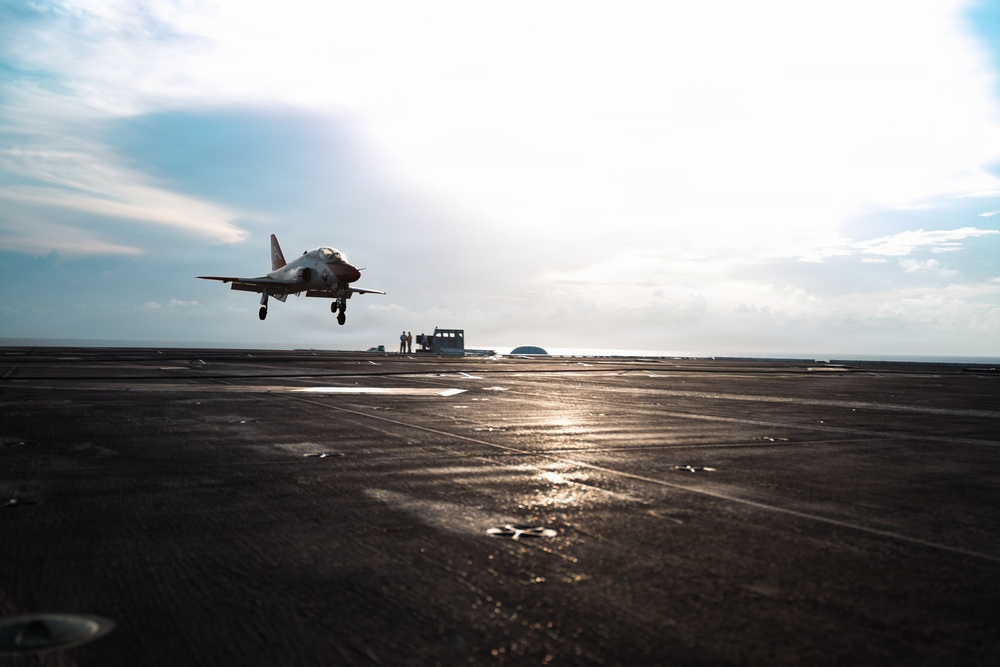 IKE conducts carrier qualifications with CNATRA