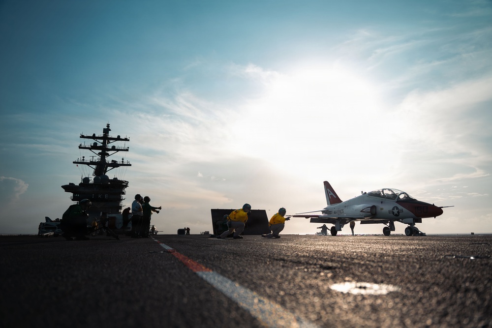 IKE conducts carrier qualifications with CNATRA