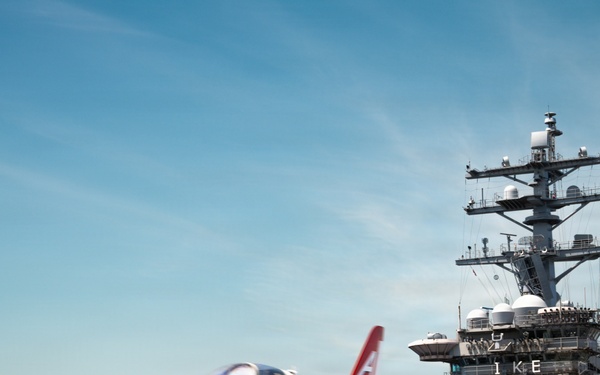 IKE conducts carrier qualifications with CNATRA