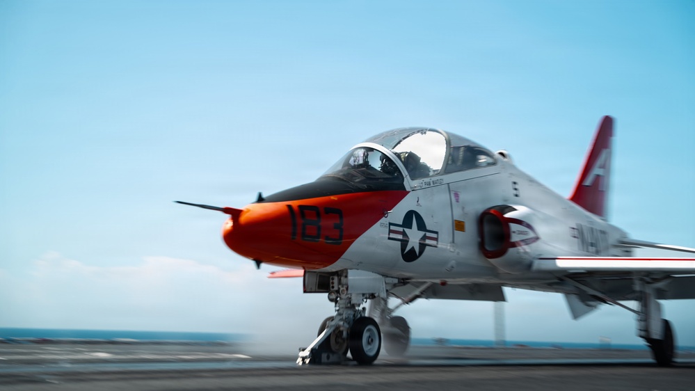 IKE conducts carrier qualifications with CNATRA