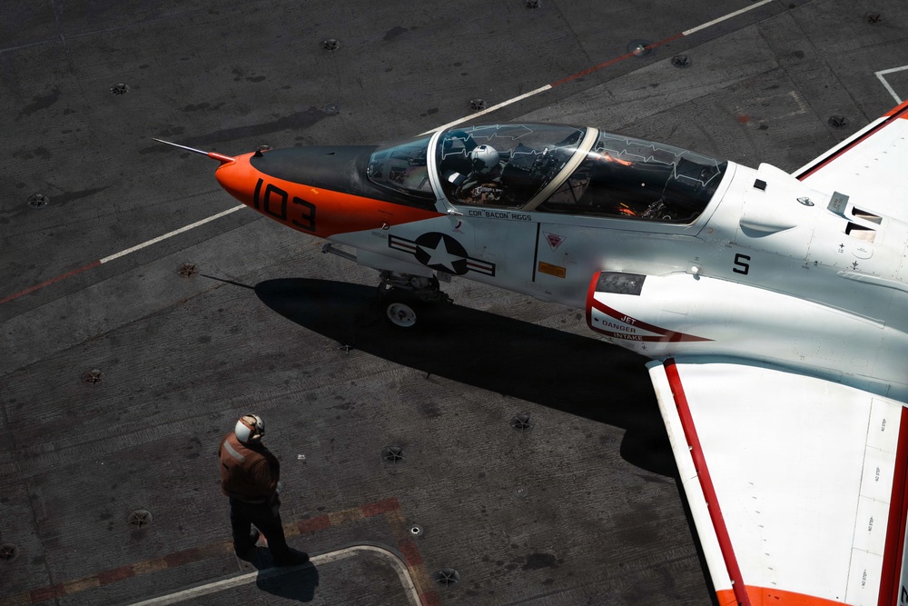 IKE conducts carrier qualifications with CNATRA