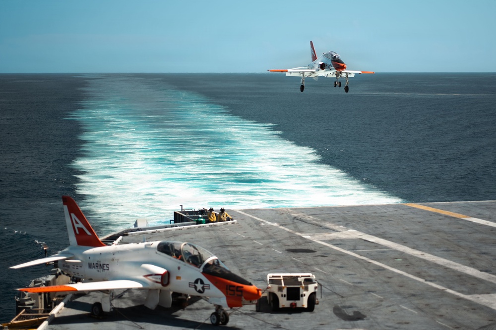 IKE conducts carrier qualifications with CNATRA