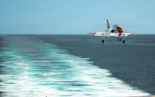 IKE conducts carrier qualifications with CNATRA