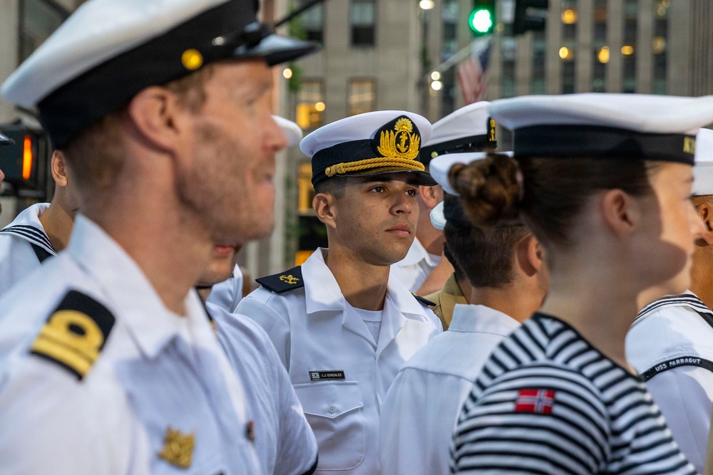 U.S. and Partner Nation Sailors at TODAY Show