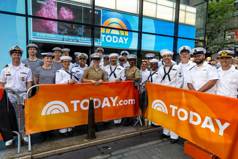U.S. and Partner Nation Sailors at TODAY Show