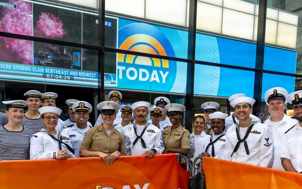 U.S. and Partner Nation Sailors at TODAY Show