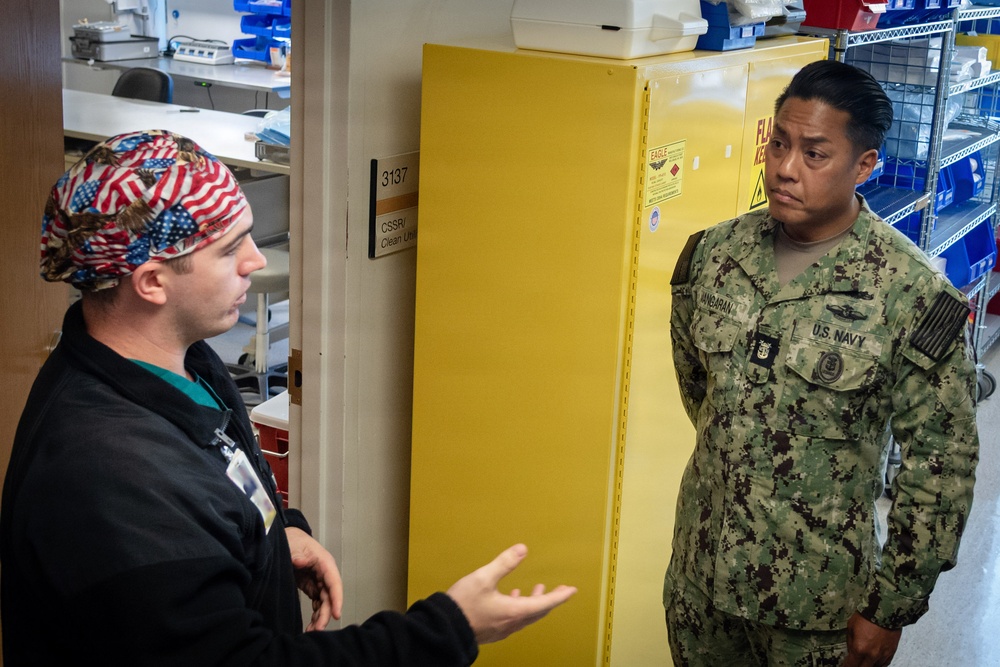 Defense Health Agency Senior Enlisted Leader visits Cherry Point Clinic