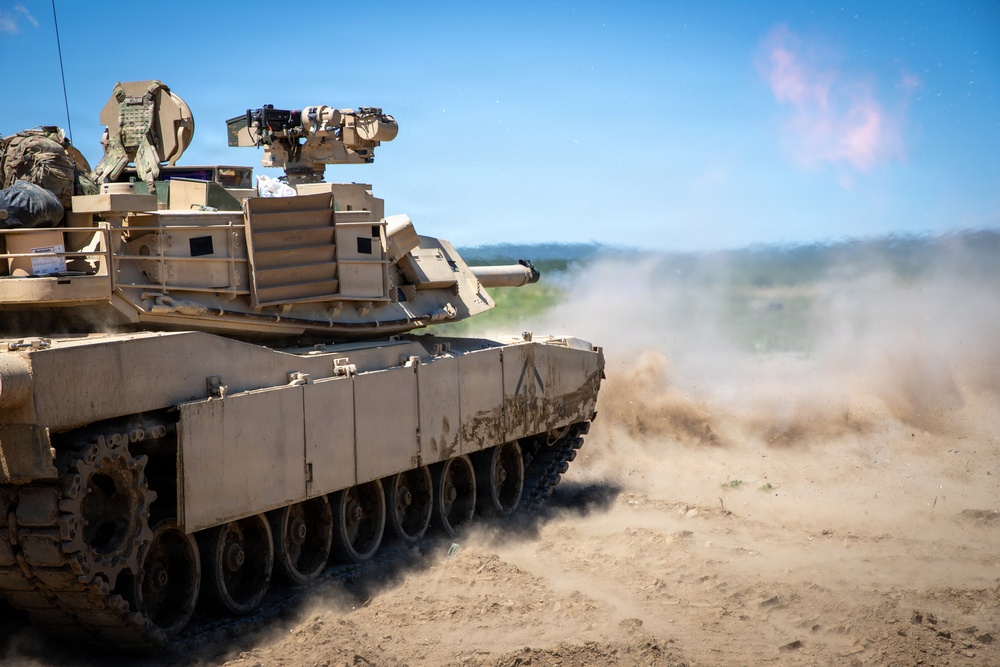 36th Infantry Regiment Soldiers conduct tank gunnery at NSTA, Bulgaria