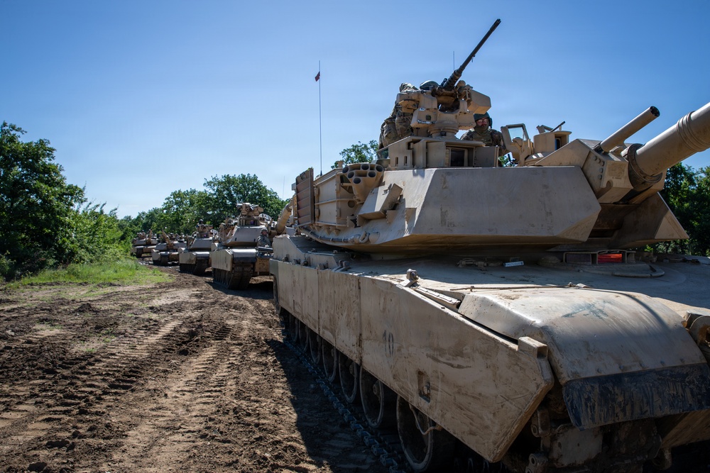 36th Infantry Regiment Soldiers conduct tank gunnery at NSTA, Bulgaria