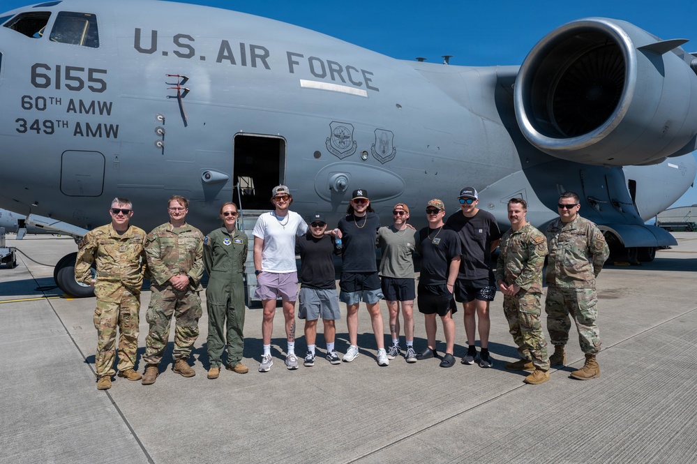 Spangdahlem Air Base celebrates nation's 250th Anniversary with Austin Snell during Super Saber Appreciation Day 2026