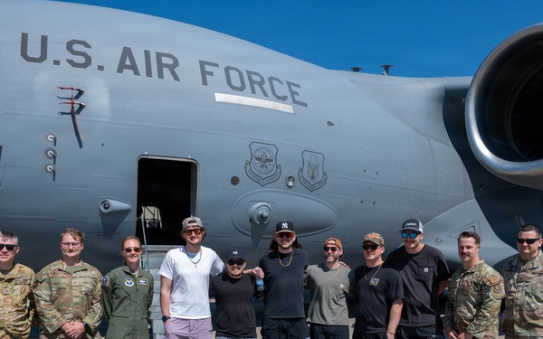 Spangdahlem Air Base celebrates nation's 250th Anniversary with Austin Snell during Super Saber Appreciation Day 2026