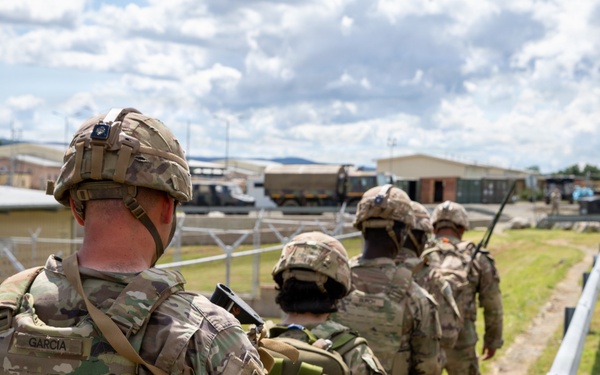 36th Infantry Regiment Soldiers conduct base defense training at NSTA, Bulgaria