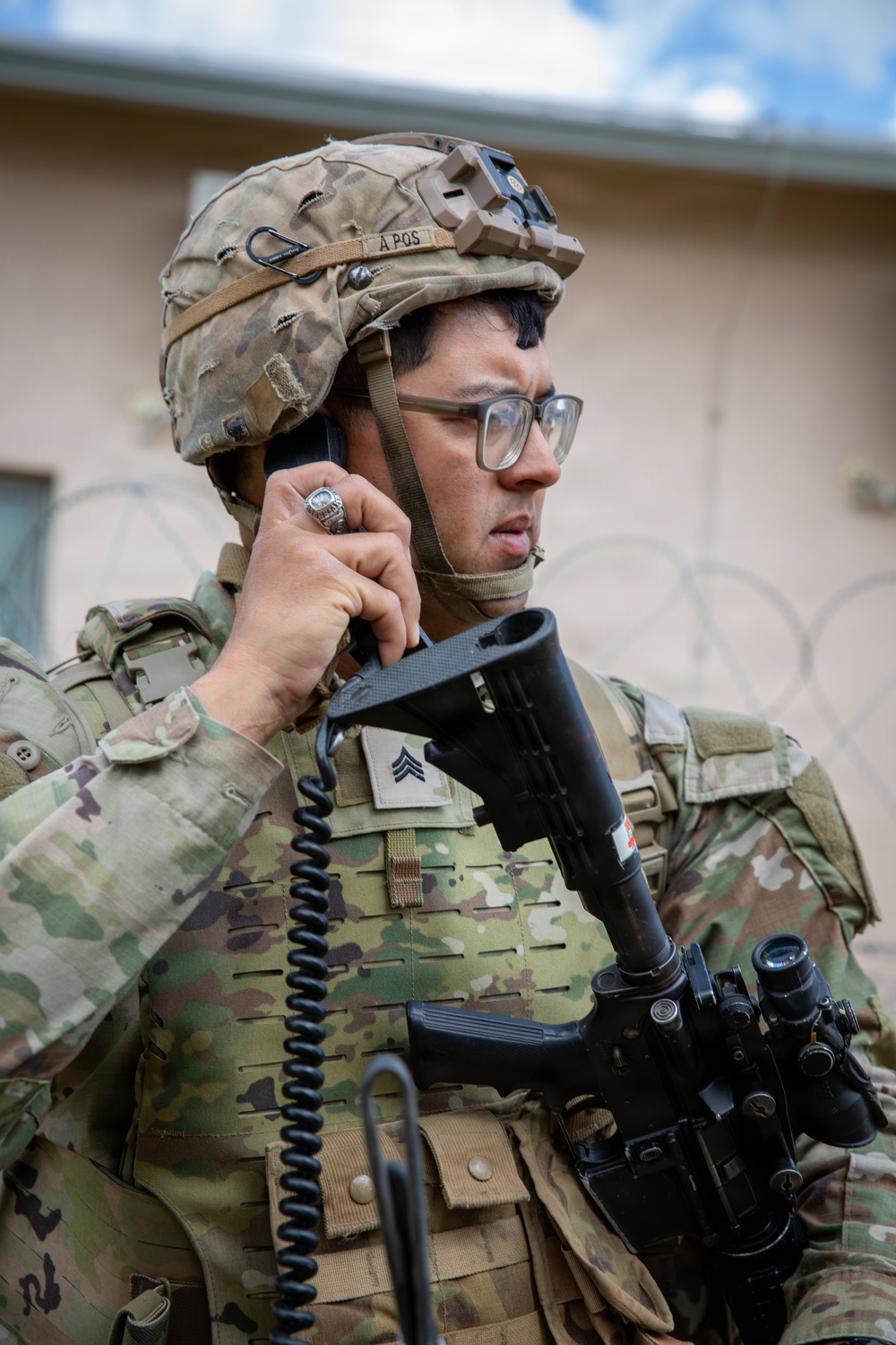 36th Infantry Regiment Soldiers conduct base defense training at NSTA, Bulgaria