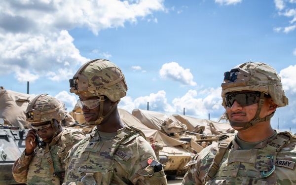 36th Infantry Regiment Soldiers conduct base defense training at NSTA, Bulgaria