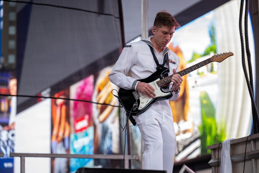 Navy Band Northeast Rocks Times Square for INR 250