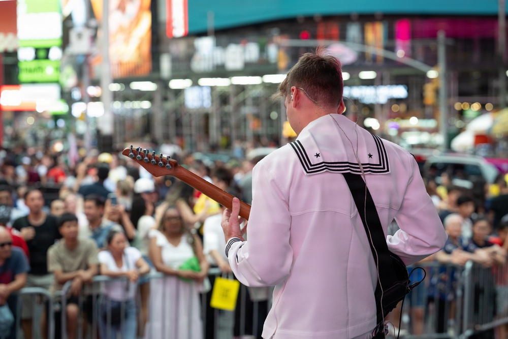 Navy Band Northeast Rocks Times Square for INR 250