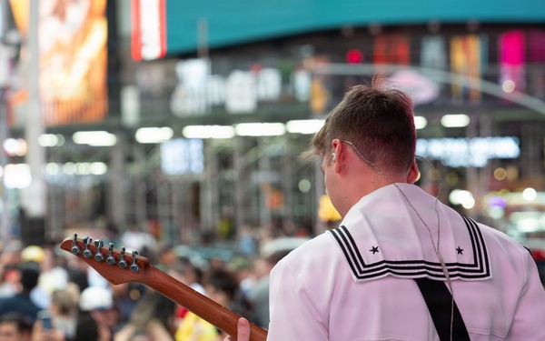 Navy Band Northeast Rocks Times Square for INR 250