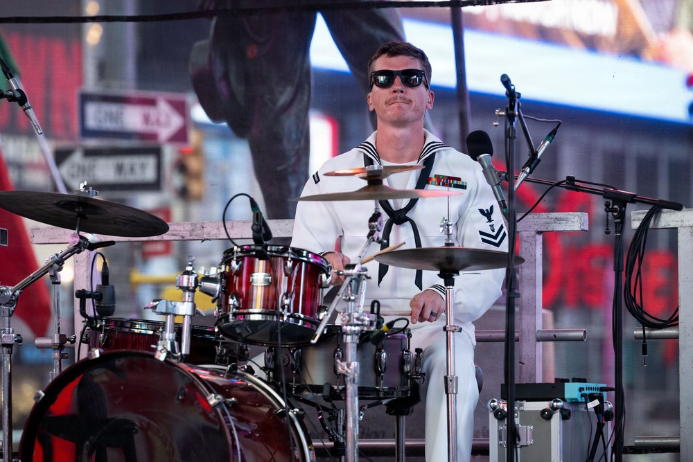 Navy Band Northeast Rocks Times Square for INR 250