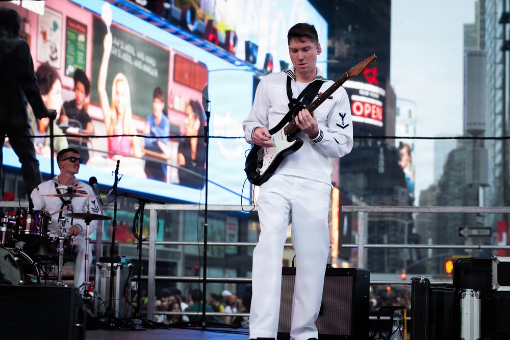 Navy Band Northeast Rocks Times Square for INR 250