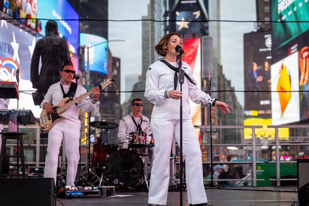 Navy Band Northeast Rocks Times Square for INR 250
