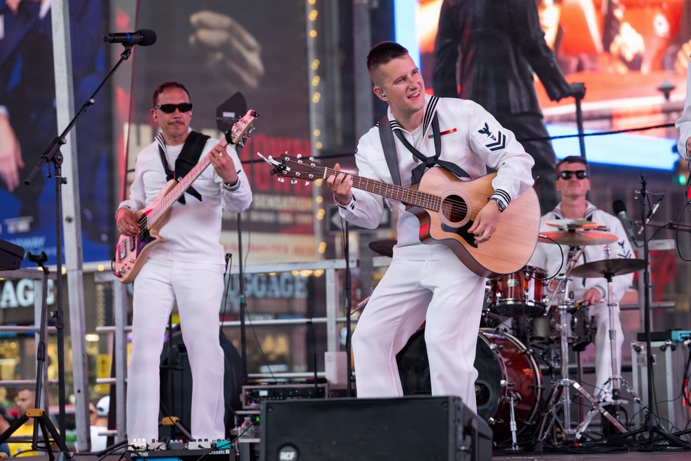 Navy Band Northeast Rocks Times Square for INR 250