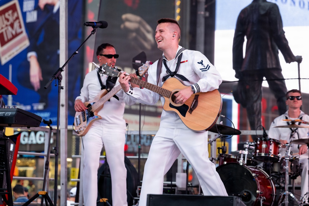 Navy Band Northeast Rocks Times Square for INR 250