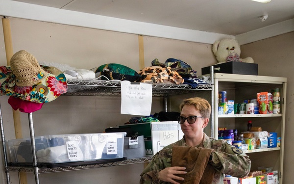 KFOR RC-E volunteers support Camp Bondsteel Soldier’s Closet