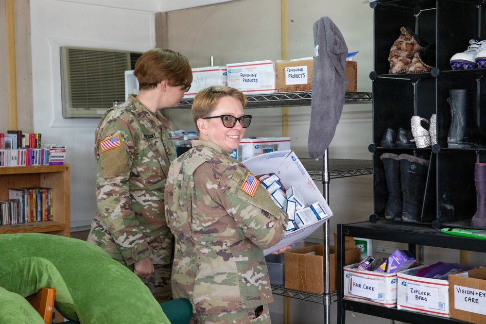 KFOR RC-E volunteers support Camp Bondsteel Soldier’s Closet