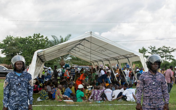 Togolese disaster-response officials conduct field training exercise with North Dakota state partners, SETAF-AF