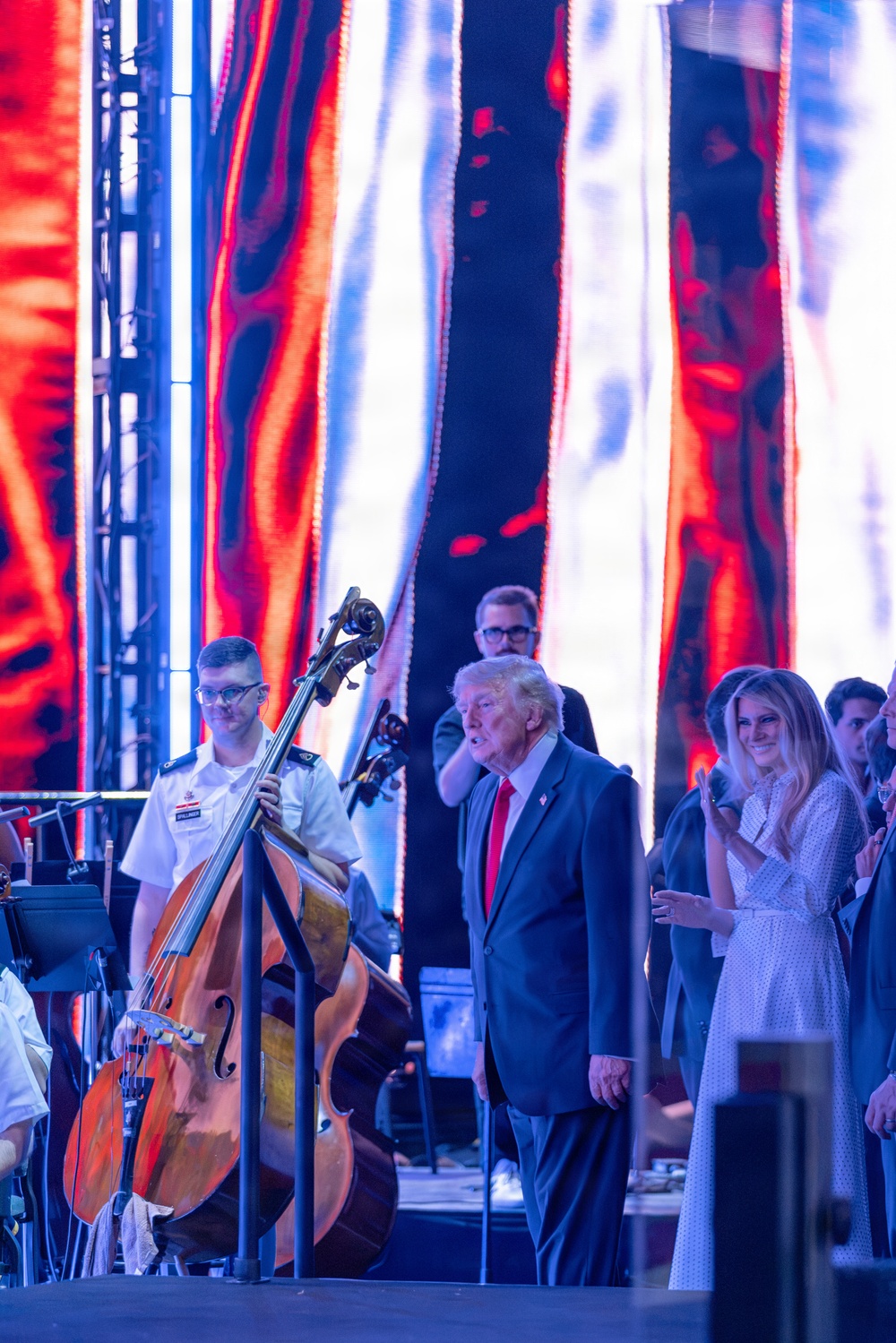 President Donald J. Trump and First Lady Melania Trump at Salute to America