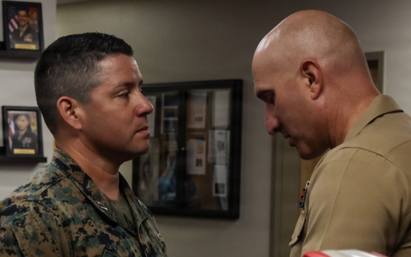 Capt. Shoenfeld Navy and Marine Corps Commendation Medal Presentation and Going Away Ceremony
