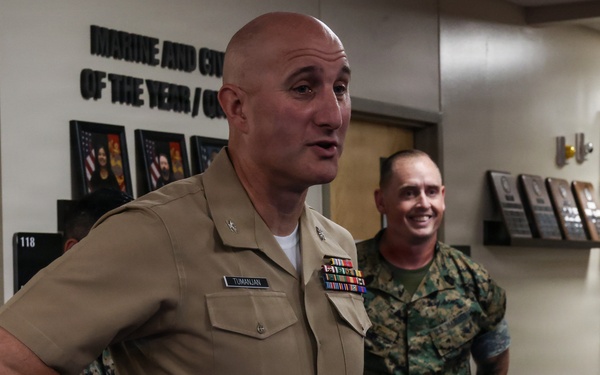 Capt. Shoenfeld Navy and Marine Corps Commendation Medal Presentation and Going Away Ceremony