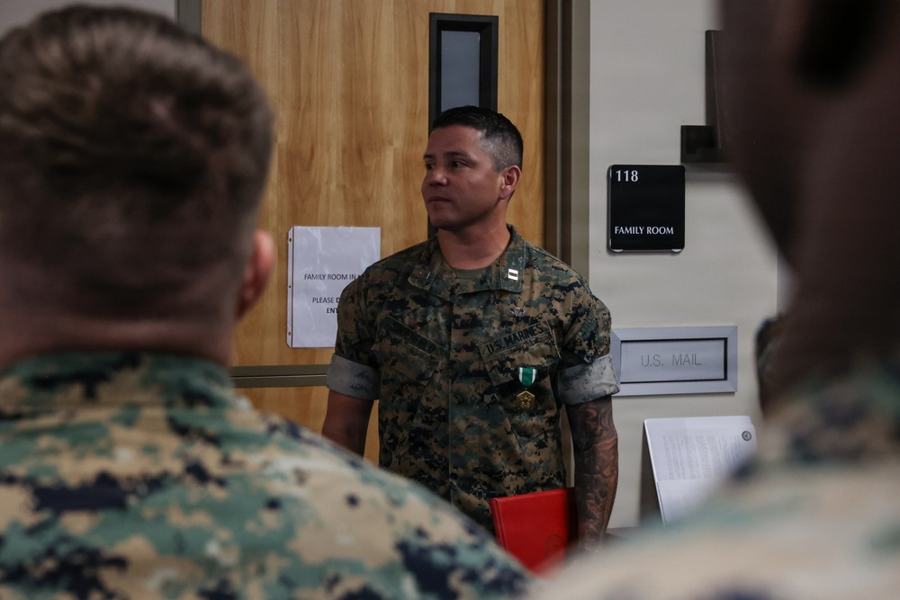 Capt. Shoenfeld Navy and Marine Corps Commendation Medal Presentation and Going Away Ceremony