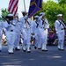 Sailors from Naval Weapons Station Yorktown march in annual 4th of July Parade