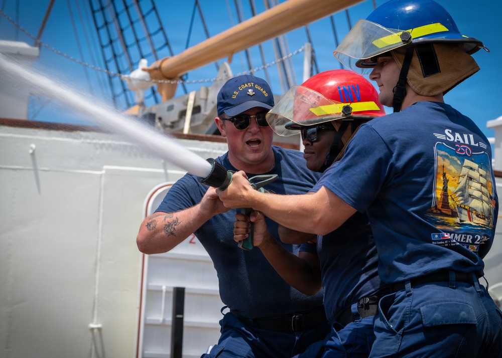 U.S. Coast Guard damage control specialists instruct next generation of leaders