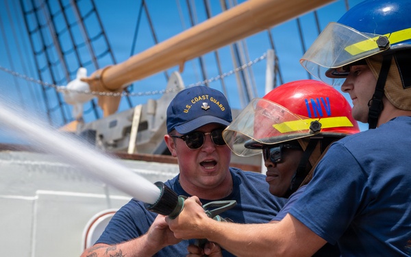 U.S. Coast Guard damage control specialists instruct next generation of leaders