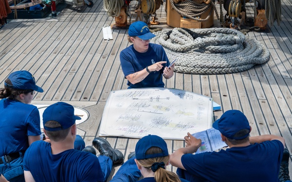 US Coast Guard damage control specialists instruct next generation of leaders