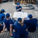 US Coast Guard damage control specialists instruct next generation of leaders