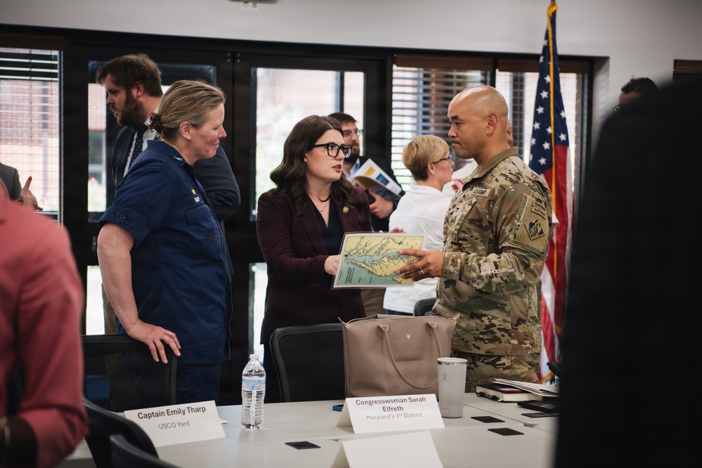 Rep. Sarah Elfreth, USACE leadership meet with stakeholders ahead of Coast Guard Yard recapitalization efforts