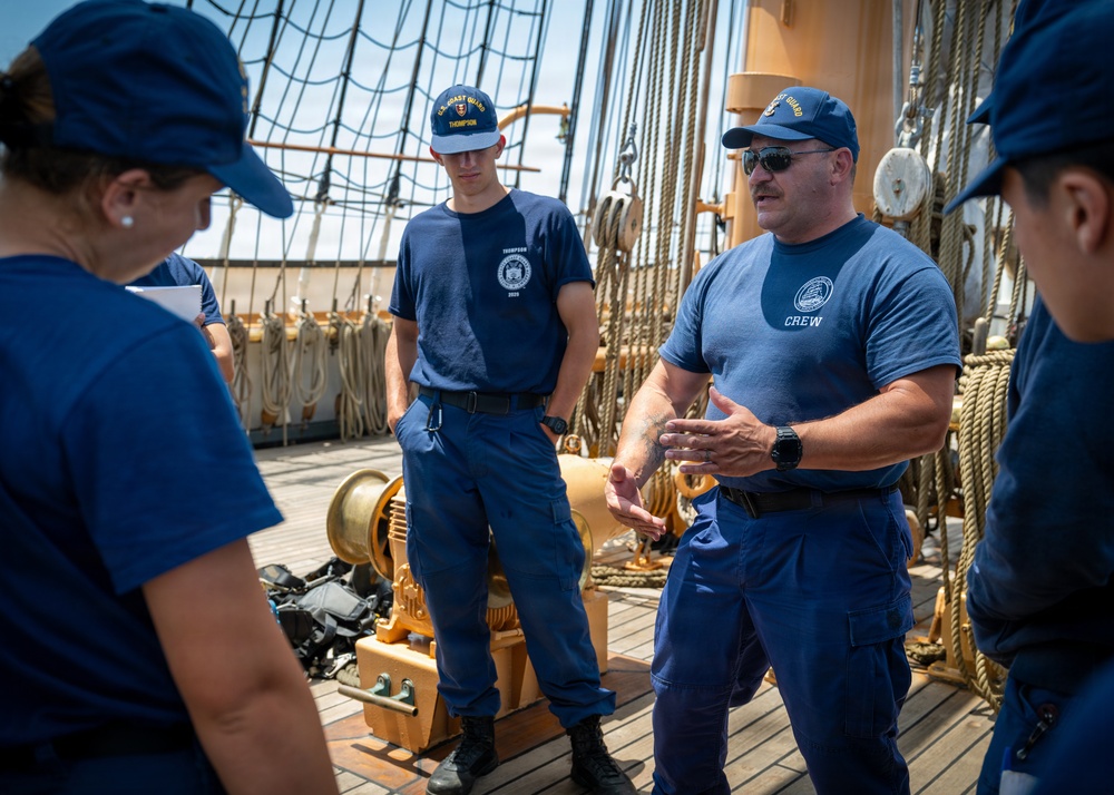 US Coast Guard damage control specialists instruct next generation of leaders