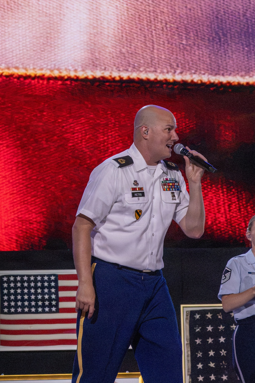 MSG Christopher Rettig Performs at Salute to America