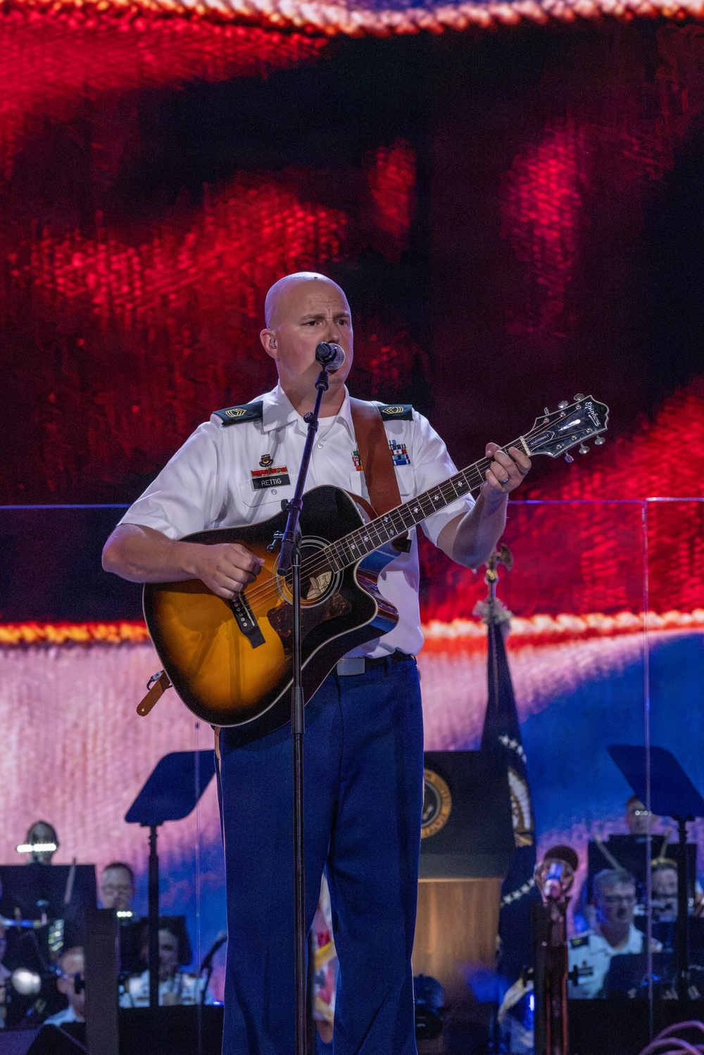 MSG Christopher Rettig Performs at Salute to America