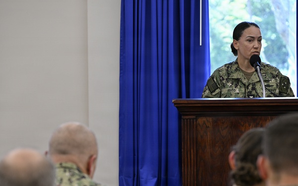 Force Master Chief Nicole Rios at 2026 National Supply Readiness Symposium