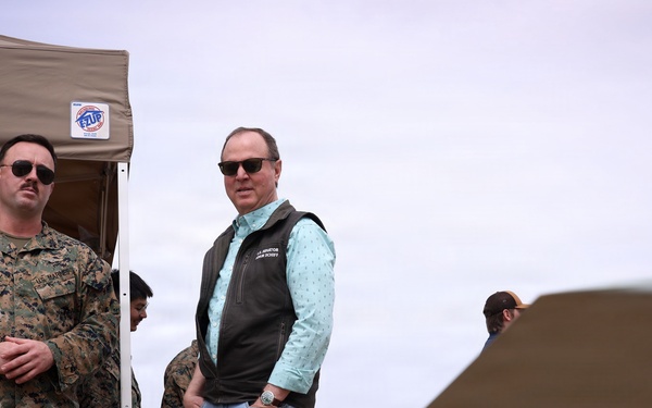 Senator Adam Schiff visits I Marine Expeditionary Force
