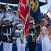 U.S. Coast Guard Band plays on Governor’s Island during Parade of Sail in New York