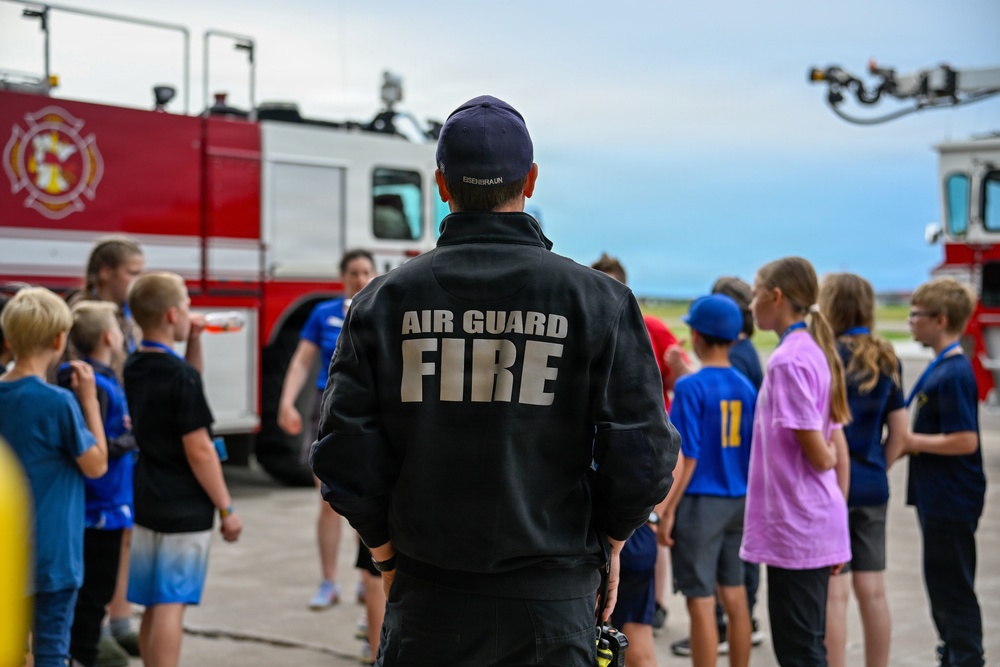 148th Fighter Wing Firefighters host a Starbase Tour