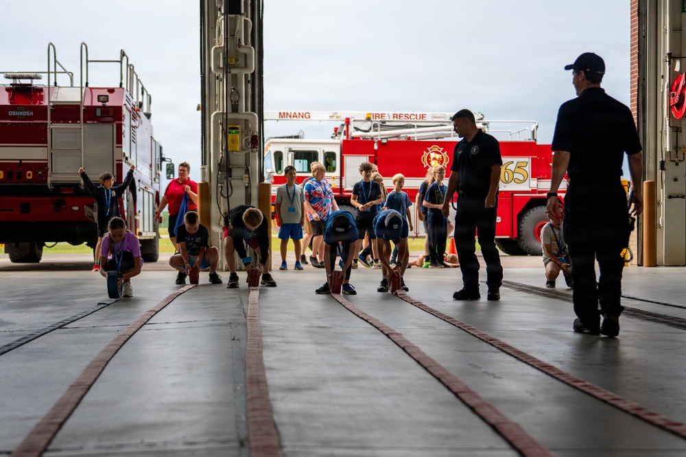148th Fighter Wing Firefighters host a Starbase Tour