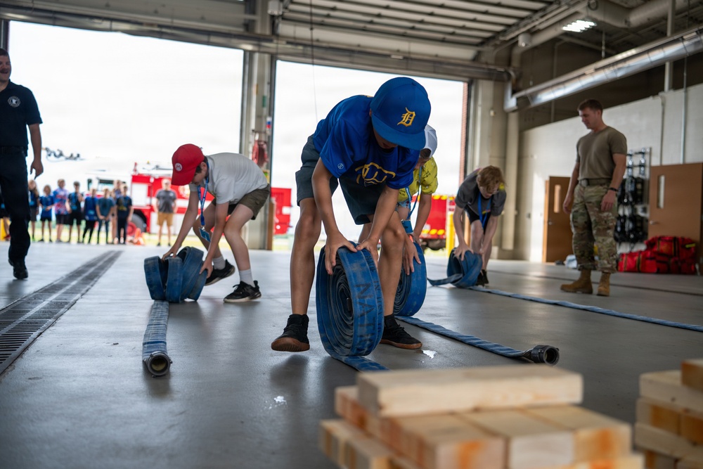 148th Fighter Wing Firefighters host a Starbase Tour