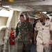 U.S. Marine Corps Gen. Francis L. Donovan, left, commander of U.S. Southern Command, tours the San Antonio-class amphibious transport dock ship USS Fort Lauderdale (LPD 28) in La Guaira, Venezuela, July 6, 2026.