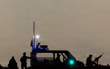U.S. Coast Guard maintains safety zone during fireworks display
